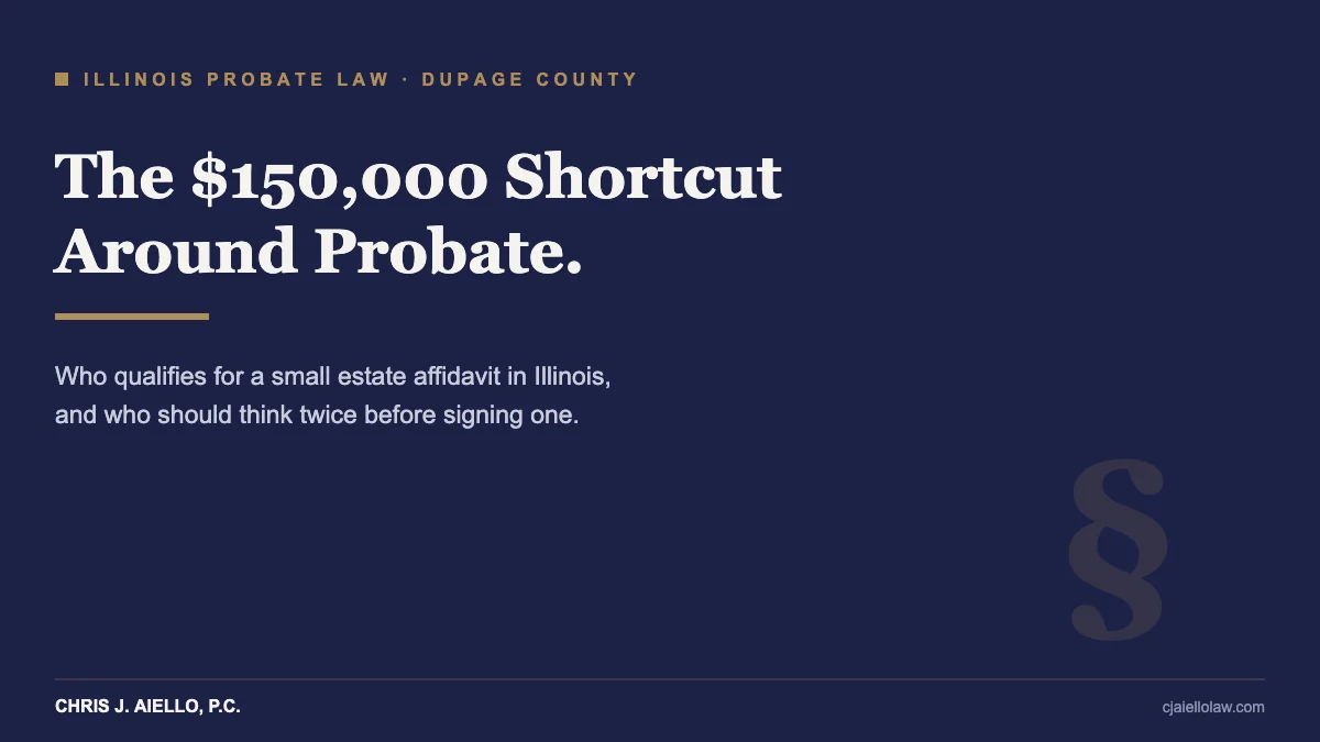 small estate affidavit illinois